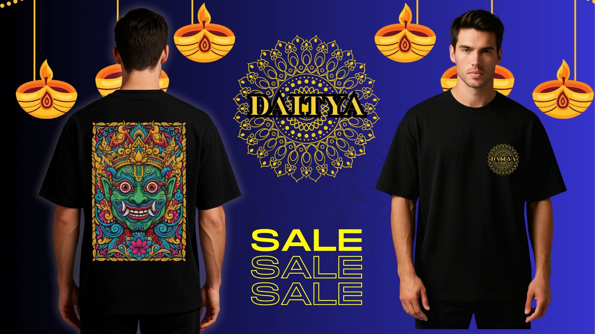 bengali graphic oversized tshirt
