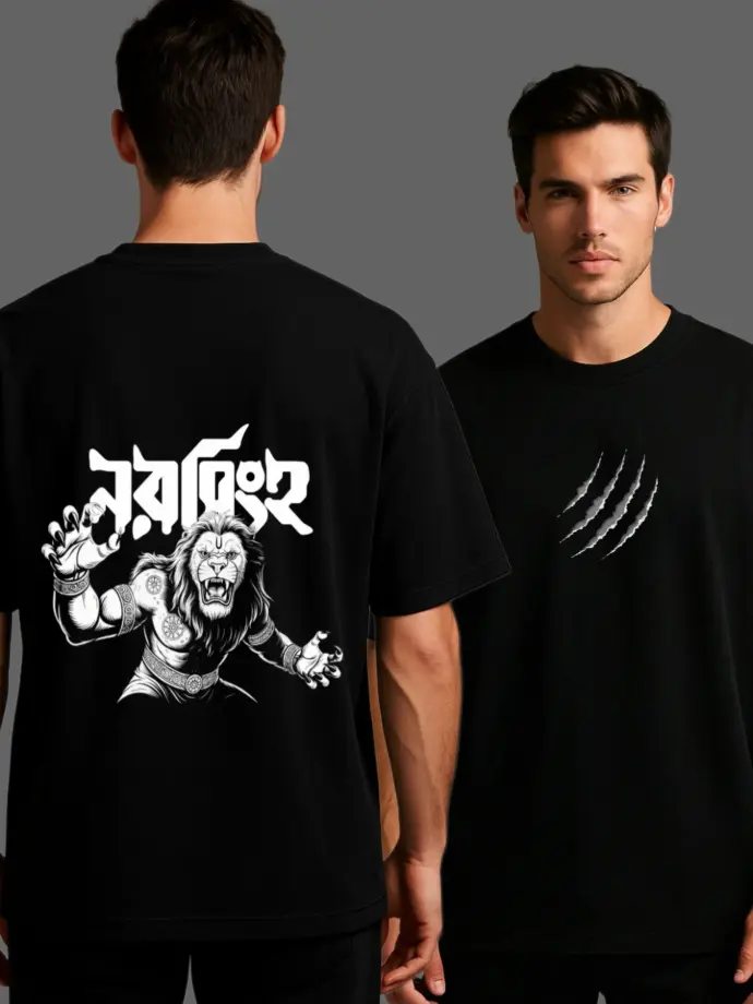 Narshimha Oversized Men Tshirt (S)