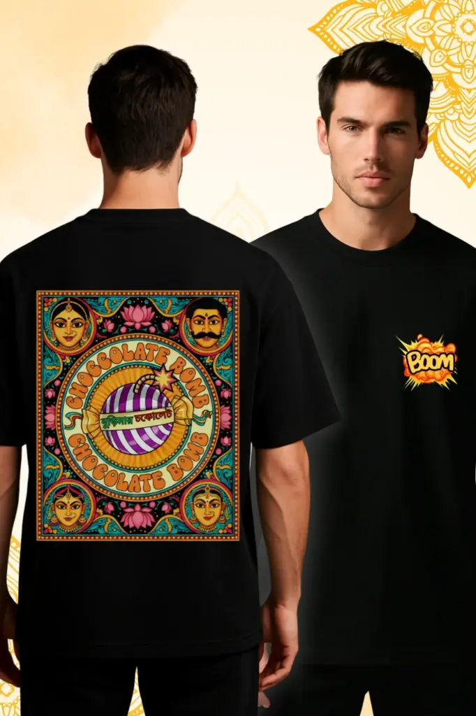 Buri Mar Chocolate Oversized Men Tshirt (S)