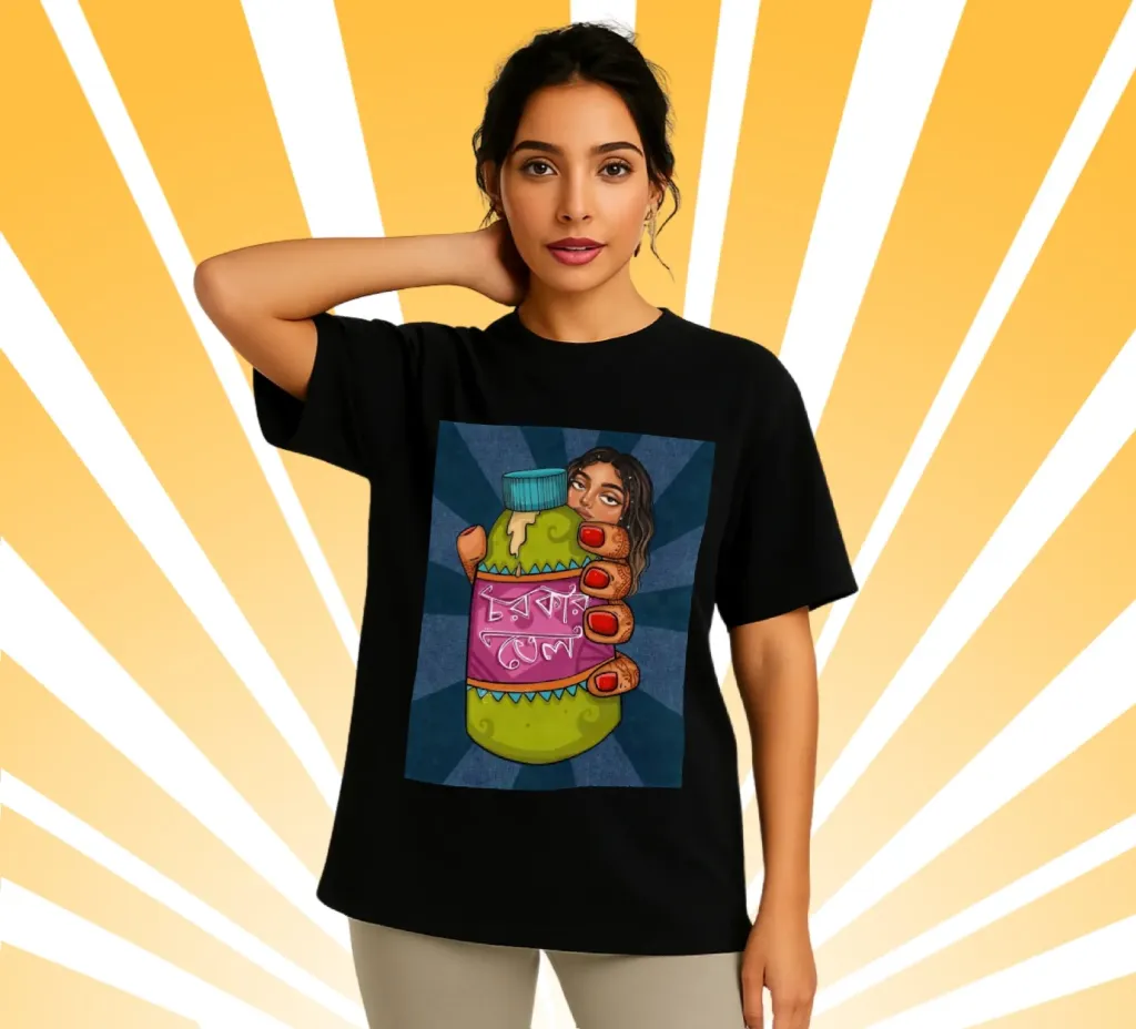 Chorkar Tel 100% Premium Oversized Tee (S)